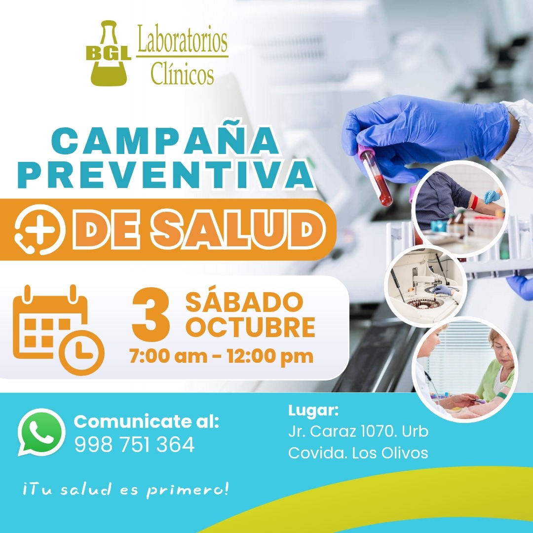 BGL Laboratorios Clínico Servicio a Domicilio